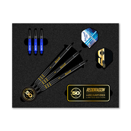Red Dragon Luke Humphries 50 Years Limited Edition 90% Tungsten Steel Tip Darts - view 2