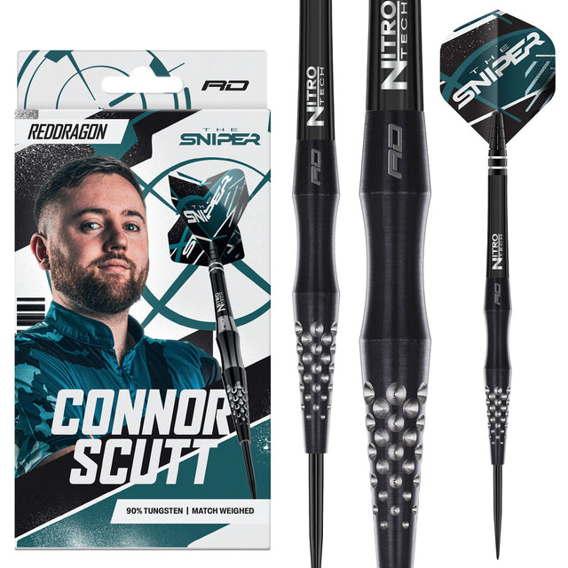 Red Dragon Connor Scutt 90% Tungsten Steel Tip Darts