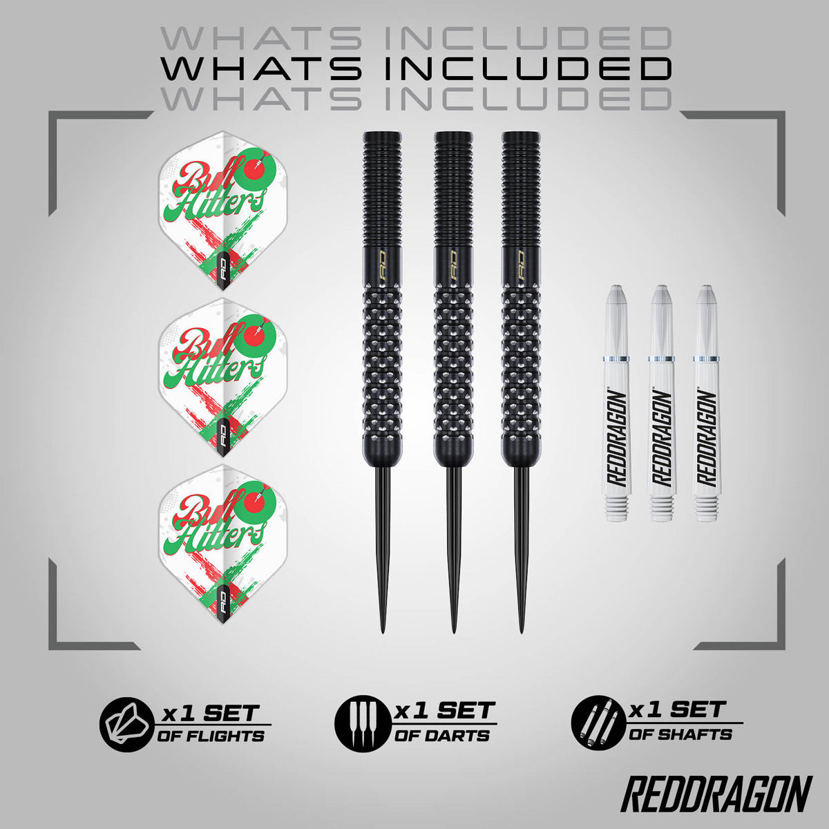 Red Dragon Bullhitters 90% Tungsten Steel Tip Darts
