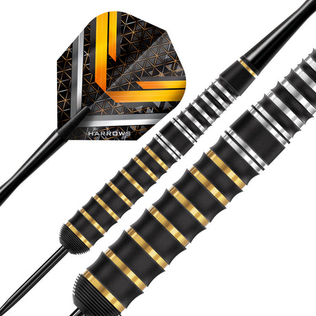 Harrows Vulcan Brass Rubber-Coated Steel Tip Darts - view 2