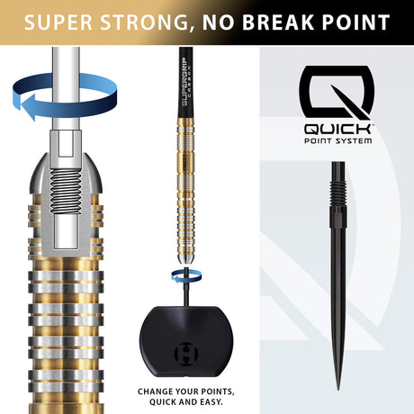 Harrows Dave Chisnall Chizzy Series 2 90% Tungsten QP Steel Tip Darts - view 2