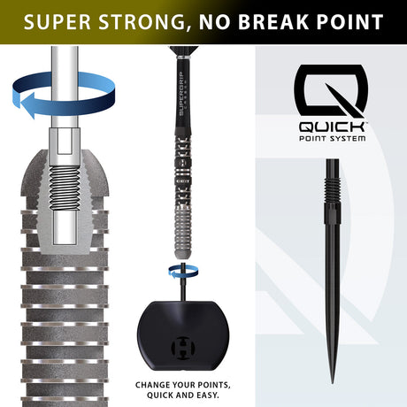 Harrows Dave Chisnall Chizzy Series 4 90% Tungsten QP Steel Tip Darts - view 2