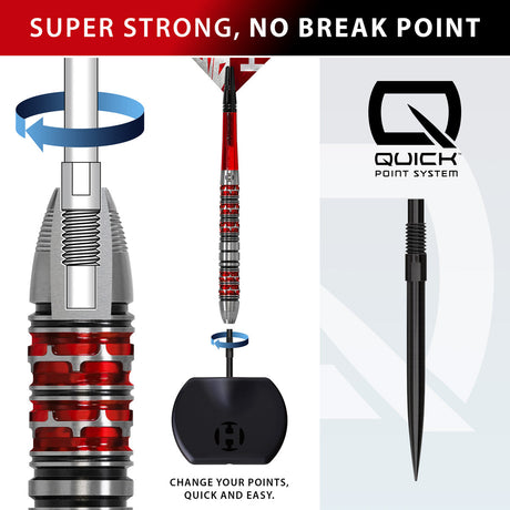 Harrows Damon Heta Series 3 90% Tungsten QP Steel Tip Darts - view 2