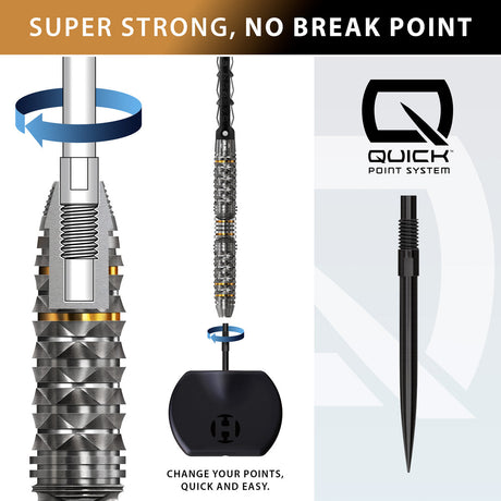 Harrows Opus 90% Tungsten QP Steel Tip Darts - view 2