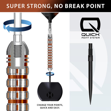 Harrows Luke Woodhouse Series 2 90% Tungsten QP Steel Tip Darts - view 2