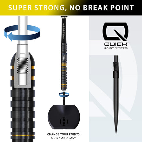 Harrows Dave Chisnall Chizzy Series 3 90% Tungsten QP Steel Tip Darts - view 2