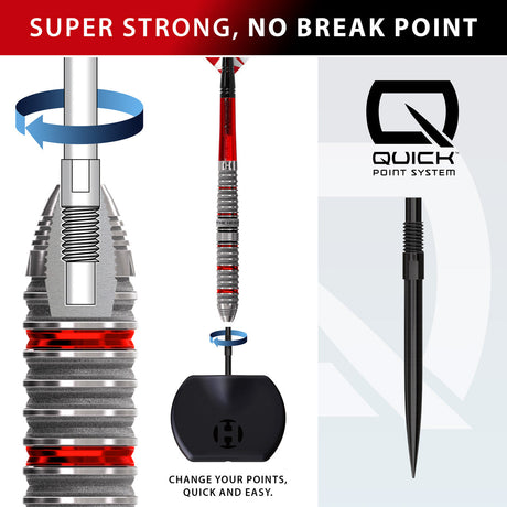Harrows Damon Heta Series 4 90% Tungsten QP Steel Tip Darts - view 2