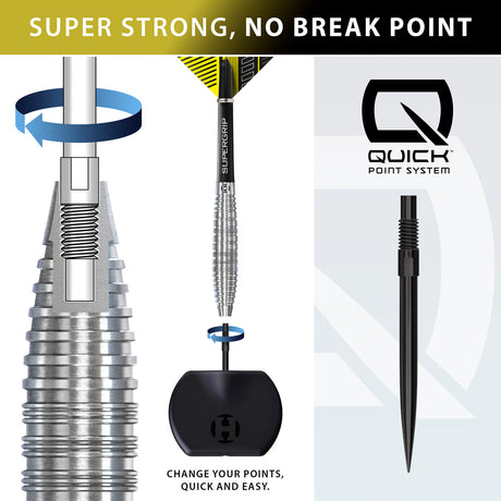 Harrows NX90 Bomb 90% Tungsten QP Steel Tip Darts - view 2