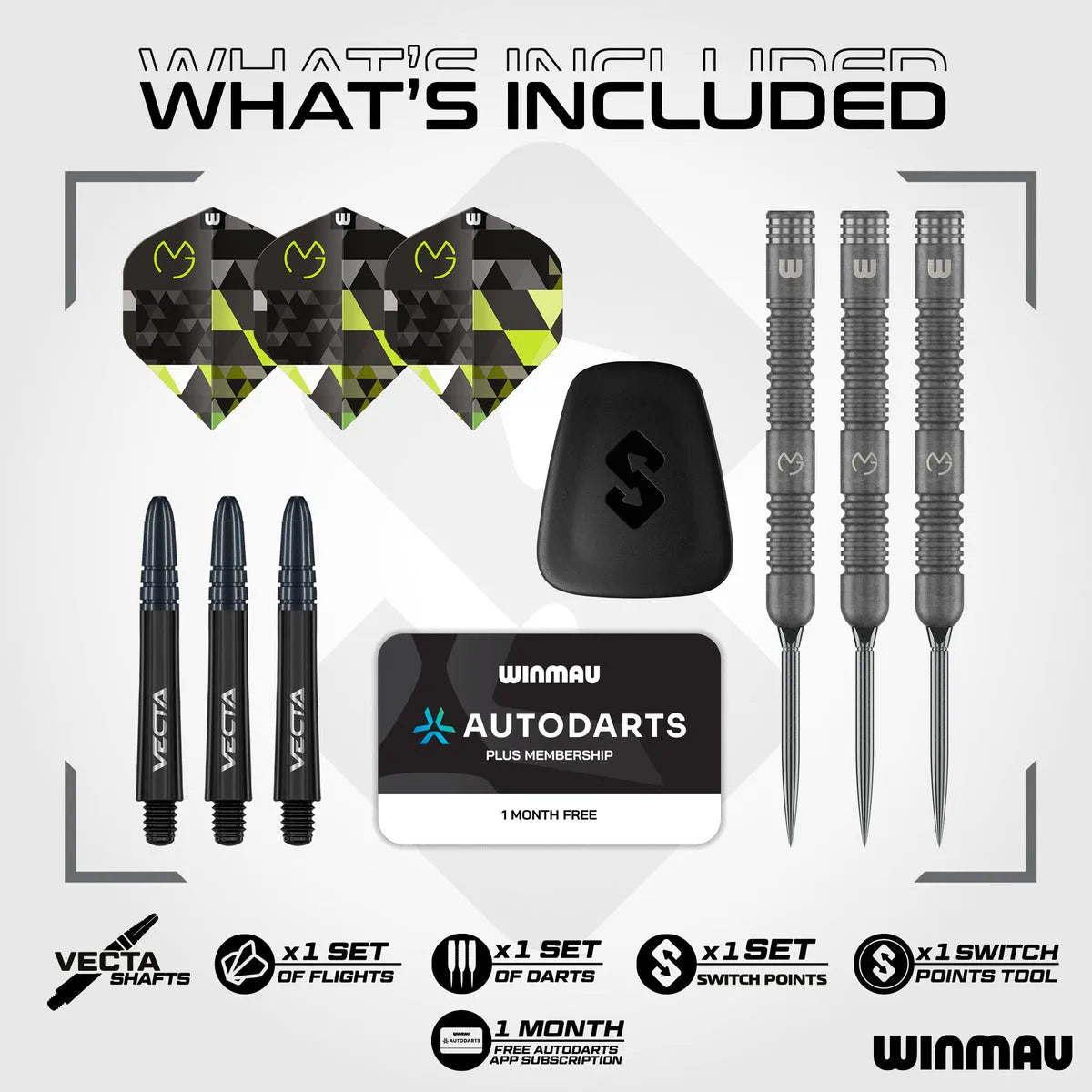 Winmau MvG TS SP 90% Tungsten Steel Tip Darts