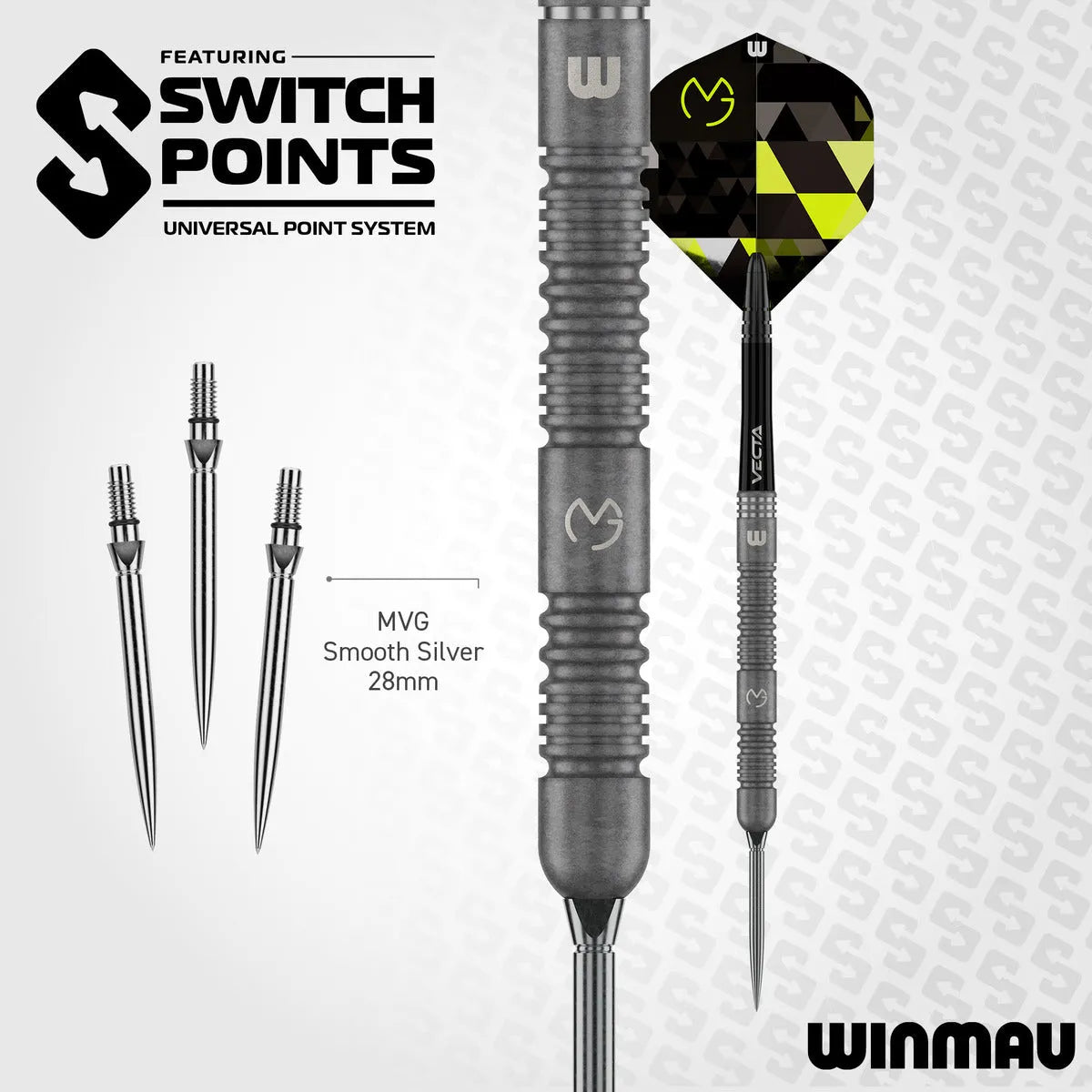 Winmau MvG TS SP 90% Tungsten Steel Tip Darts