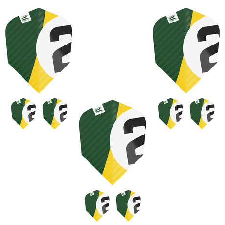 Chicane Pro.Ultra Green Ten-X Dart Flights by Target - view 2