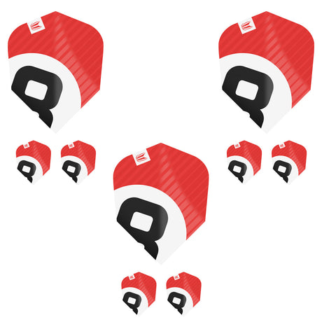 Chicane Pro.Ultra Red Ten-X Dart Flights by Target - view 2