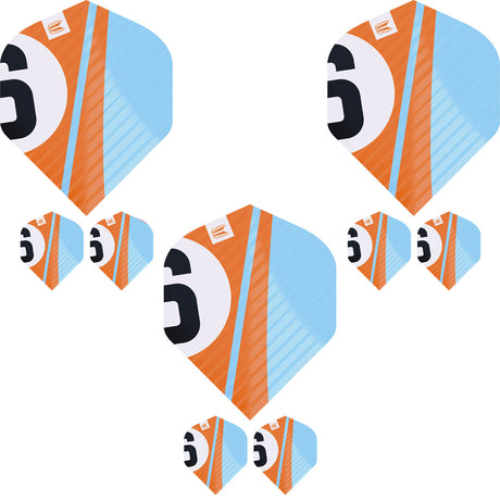 Chicane Pro.Ultra Orange No2 Dart Flights by Target - view 2