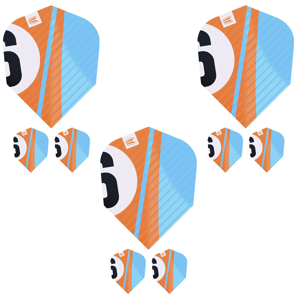 Chicane Pro.Ultra Orange No6 Dart Flights by Target - view 2