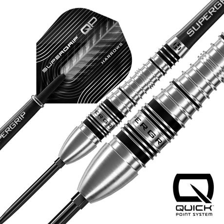 Harrows Supergrip Bomb 90% Tungsten QP Steel Tip Darts - view 3