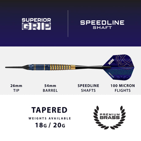 Harrows Nox Brass Soft Tip Darts - view 3
