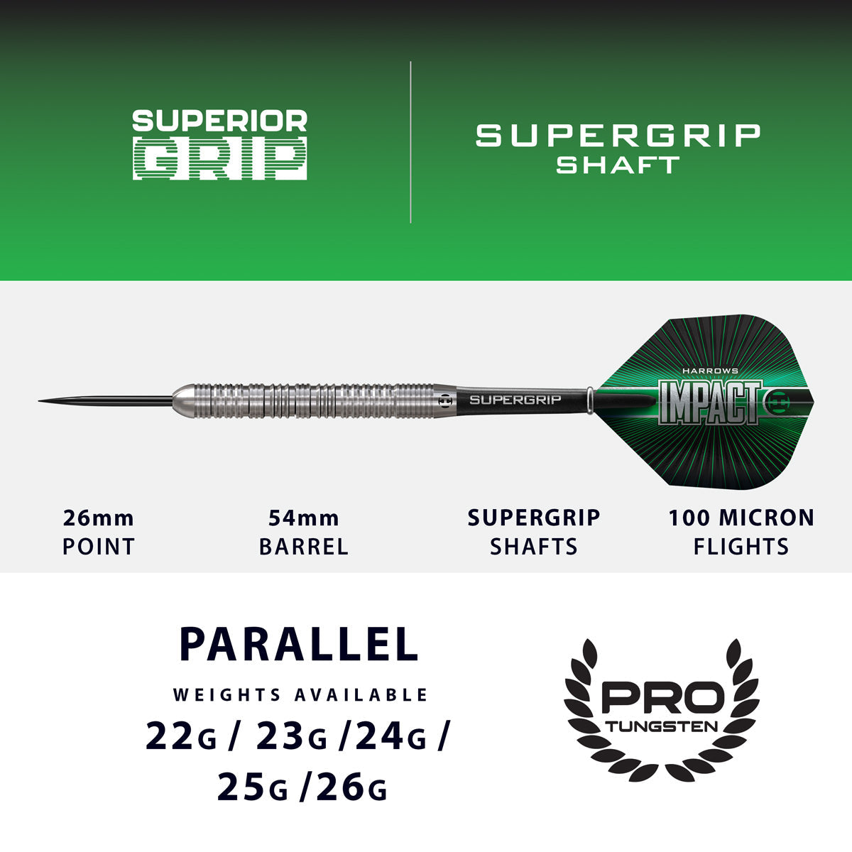 Harrows Impact Tungsten Steel Tip Darts - view 3