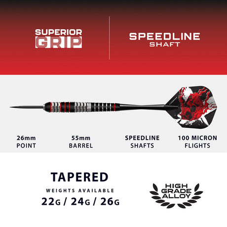 Harrows Heavy Metal Stainless Steel Steel Tip Darts - view 3