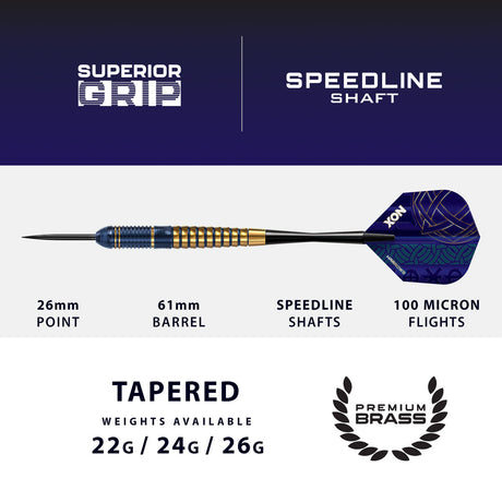 Harrows Nox Brass Steel Tip Darts - view 3