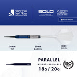 Harrows Geo Parallel 90% Tungsten Soft Tip Darts - view 3