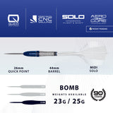Harrows Geo Bomb 90% Tungsten QP Steel Tip Darts - view 3