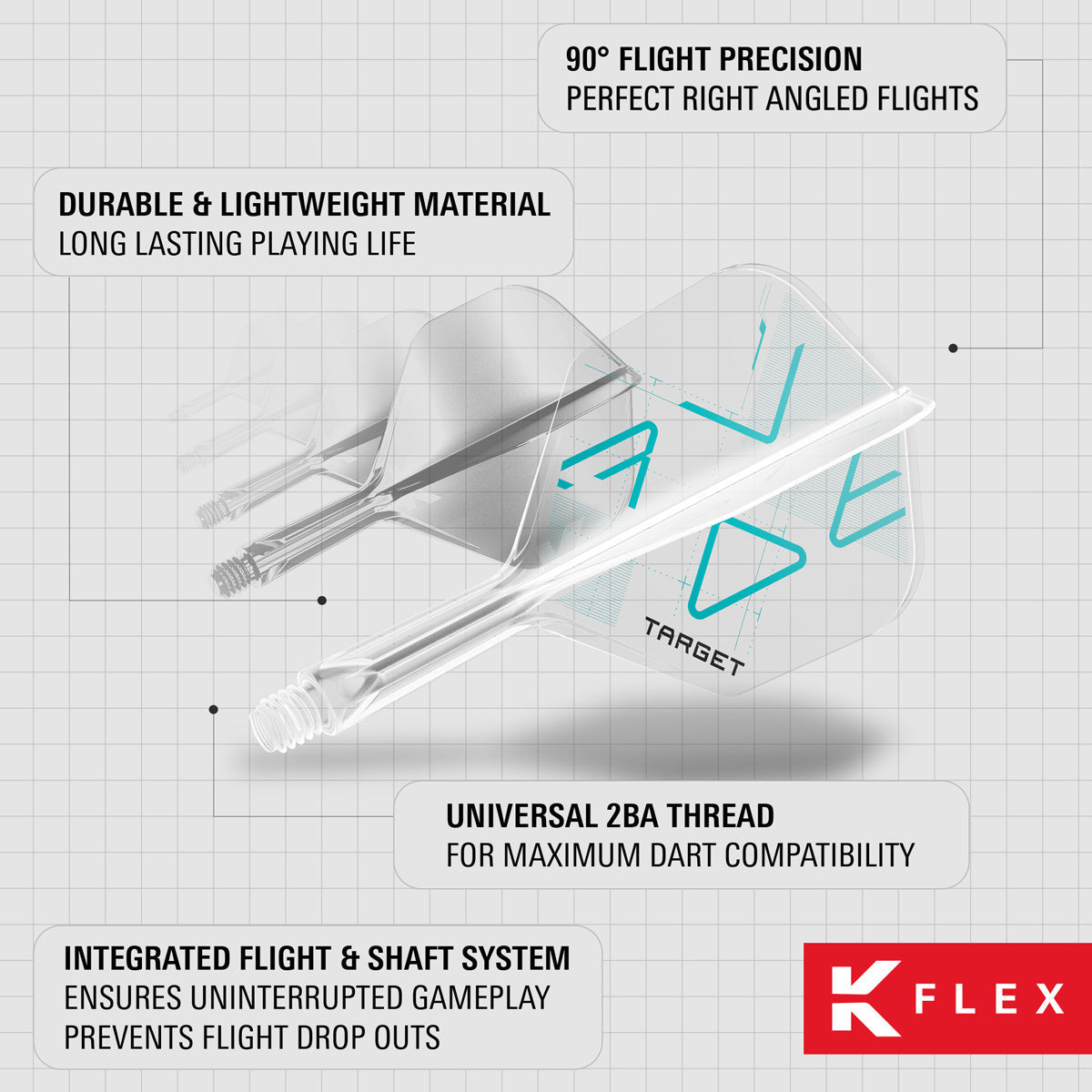 Target K-Flex Rove No6 One Piece Dart Flights - view 6