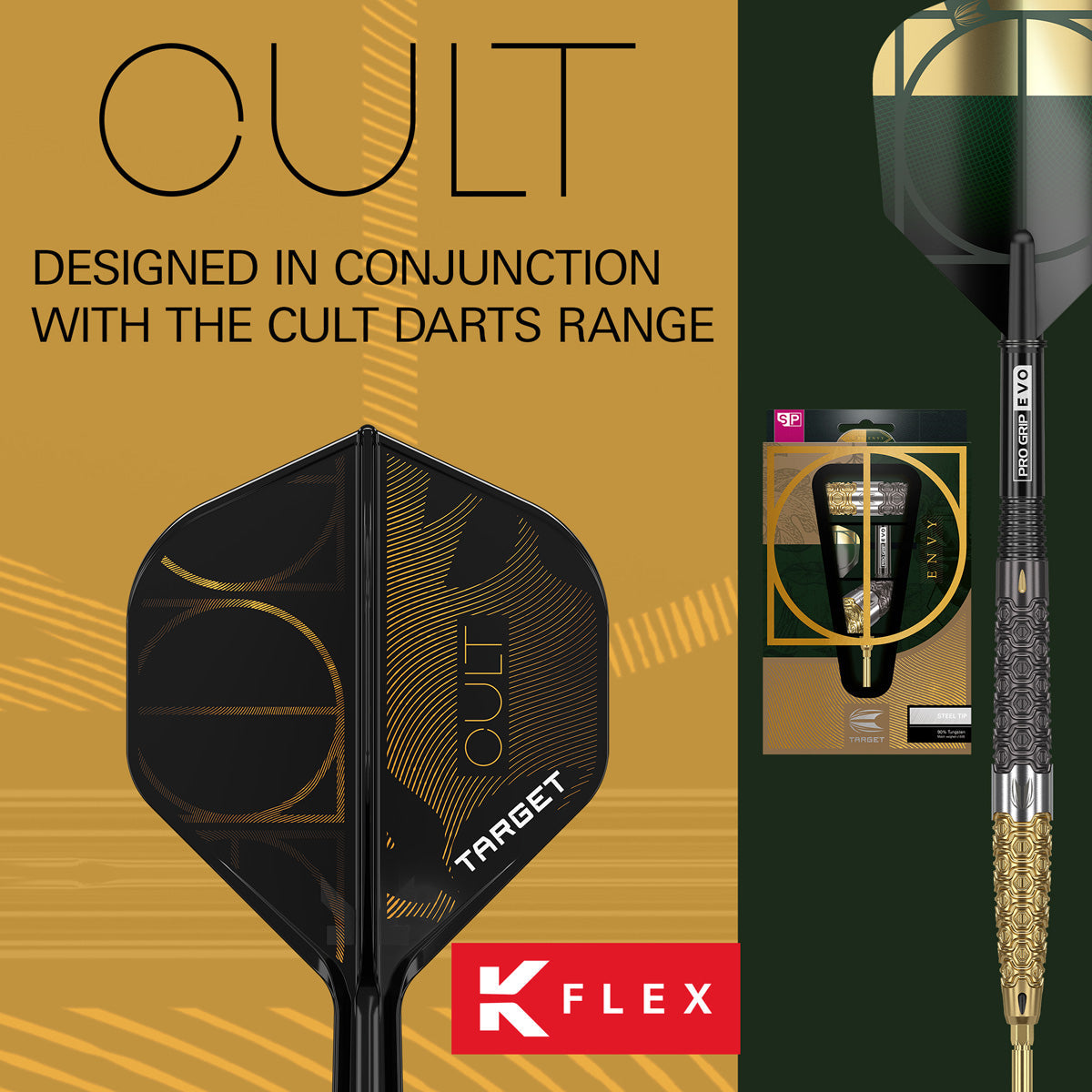 Target K-Flex Cult No2 One Piece Dart Flights - view 3
