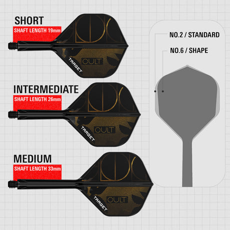 Target K-Flex Cult No2 One Piece Dart Flights - view 4