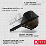 Target K-Flex Cult No2 One Piece Dart Flights - view 6