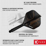 Target K-Flex Cult No2 One Piece Dart Flights - view 12