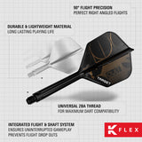 Target K-Flex Cult No2 One Piece Dart Flights - view 18
