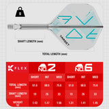 Target K-Flex Rove No2 One Piece Dart Flights - view 11
