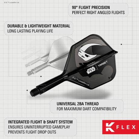 STAR WARS™ | TARGET Mandalorian K-Flex No6 Integrated Flights and Shafts Multipack - view 5