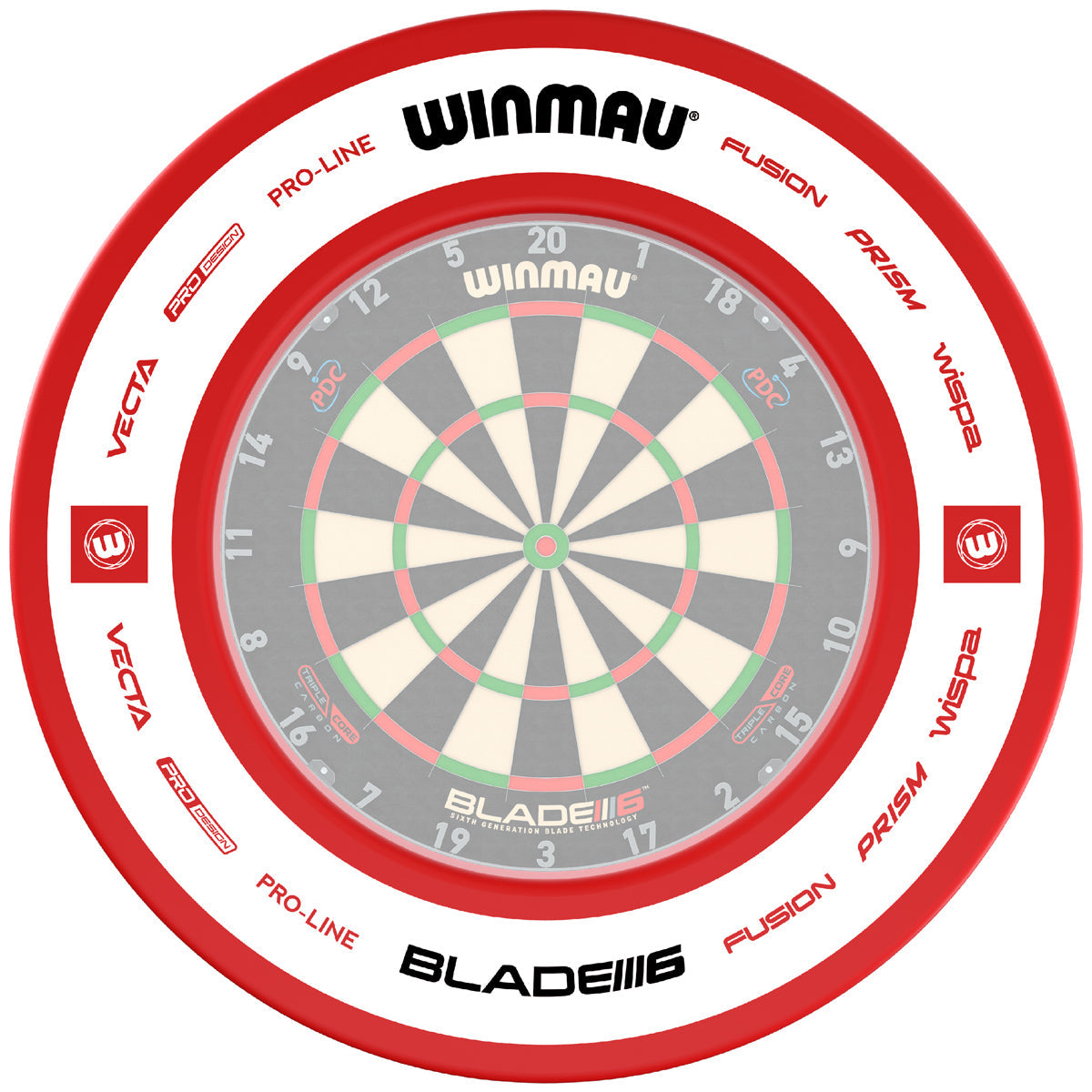 Pro-Line 2.0 Red Surround by Winmau - view 2