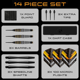 Harrows Vulcan Brass Rubber-Coated Soft Tip Darts - view 4