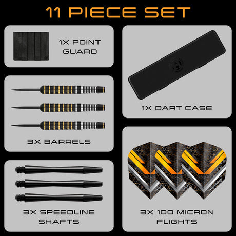 Harrows Vulcan Brass Rubber-Coated Steel Tip Darts - view 4