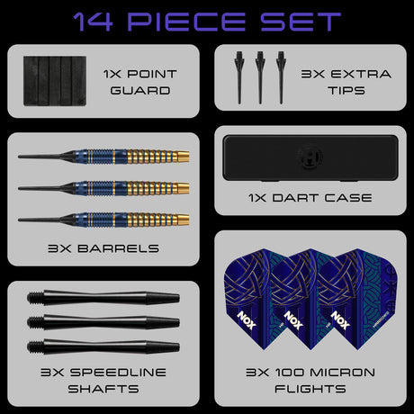 Harrows Nox Brass Soft Tip Darts - view 4