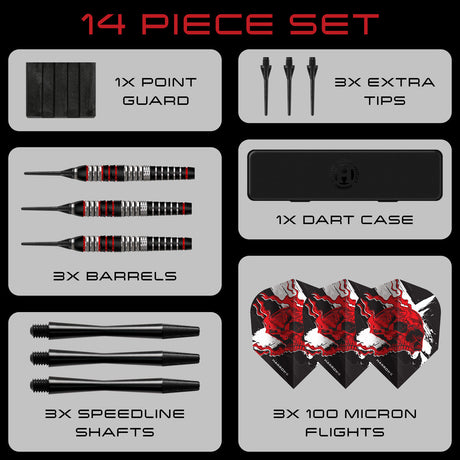 Harrows Heavy Metal Stainless Steel Soft Tip Darts - view 4