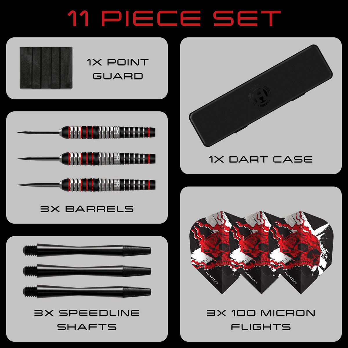Harrows Heavy Metal Stainless Steel Steel Tip Darts - view 4
