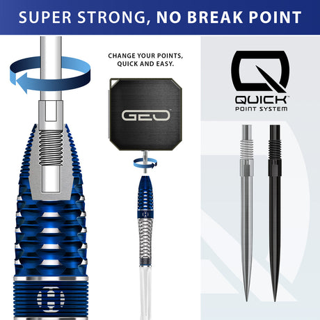 Harrows Geo Bomb 90% Tungsten QP Steel Tip Darts - view 4