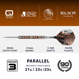 Harrows Luke Woodhouse Series 3 90% Tungsten QP Steel Tip Darts - view 4