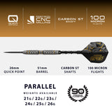 Harrows Opus 90% Tungsten QP Steel Tip Darts - view 4