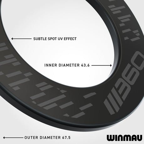 Winmau Blade 360 Triple Core Dartboard & Surround Bundle - view 2