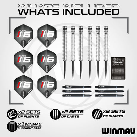 Winmau Blade 6 Triple Core Dartboard & Surround Bundle - view 3