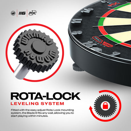 Winmau Blade 6 Triple Core Dartboard & Surround Bundle - view 5