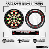 Winmau Blade 6 Dartboard & Surround Bundle - view 2