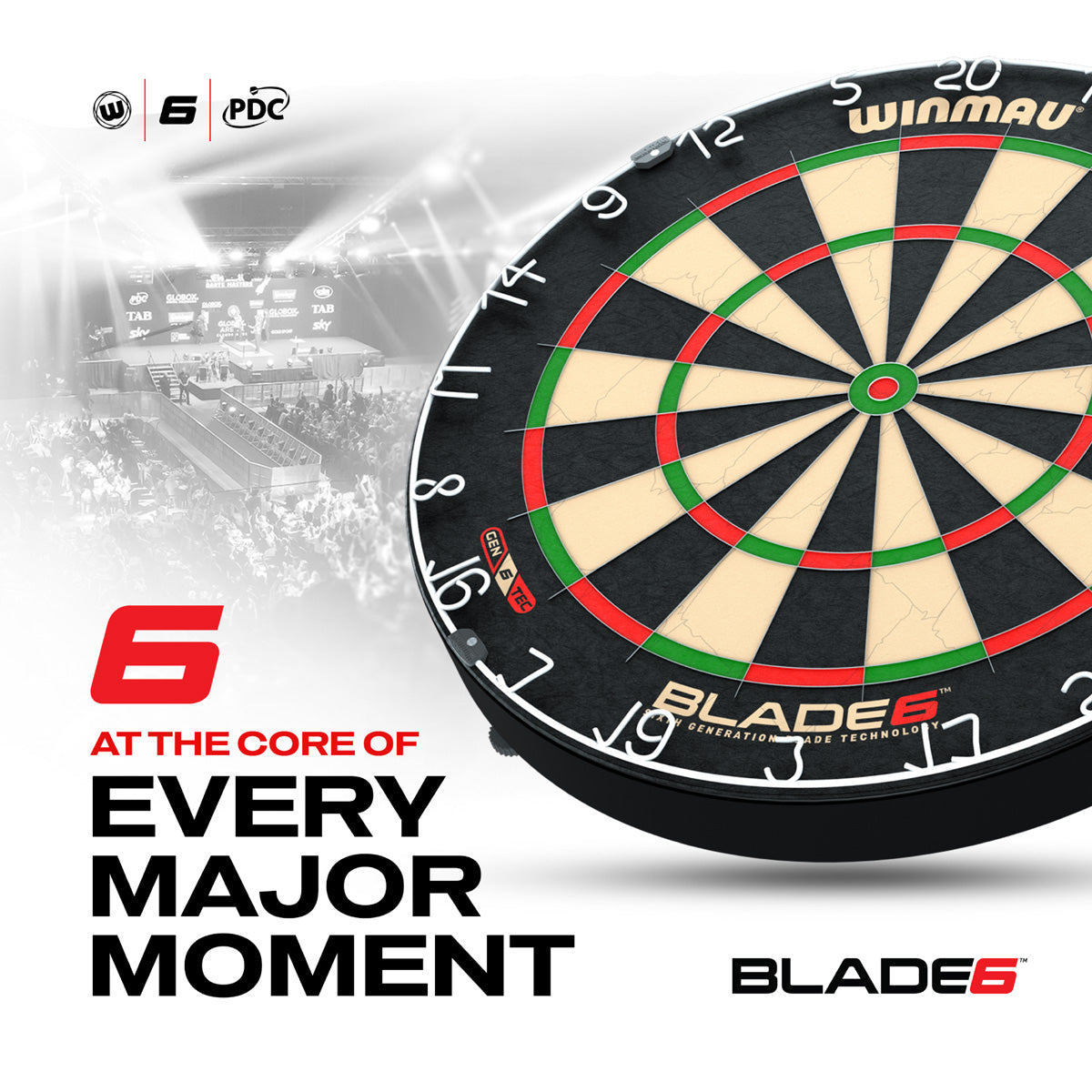 Winmau Blade 6 Dartboard & Surround Bundle - view 4
