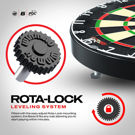 Winmau Blade 6 Dartboard & Surround Bundle - view 5