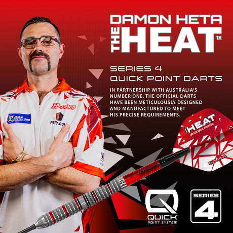 Harrows Damon Heta Series 4 90% Tungsten QP Steel Tip Darts - view 5