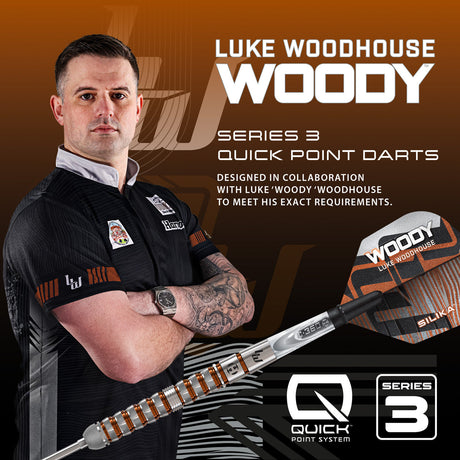 Harrows Luke Woodhouse Series 3 90% Tungsten QP Steel Tip Darts - view 5